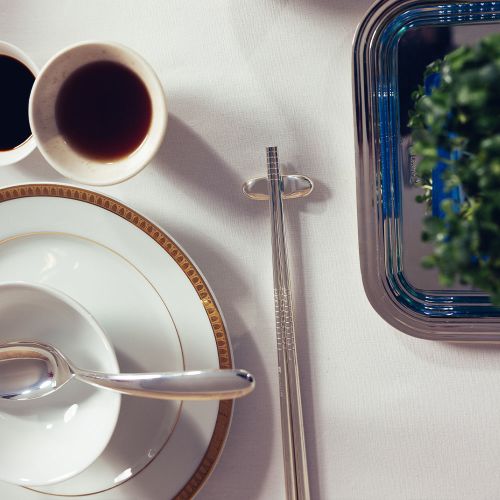 カトラリー(スプーン等) Christofle Chopsticks Silver-Plated White Japanese Chopsticks UNI | Christofle USA